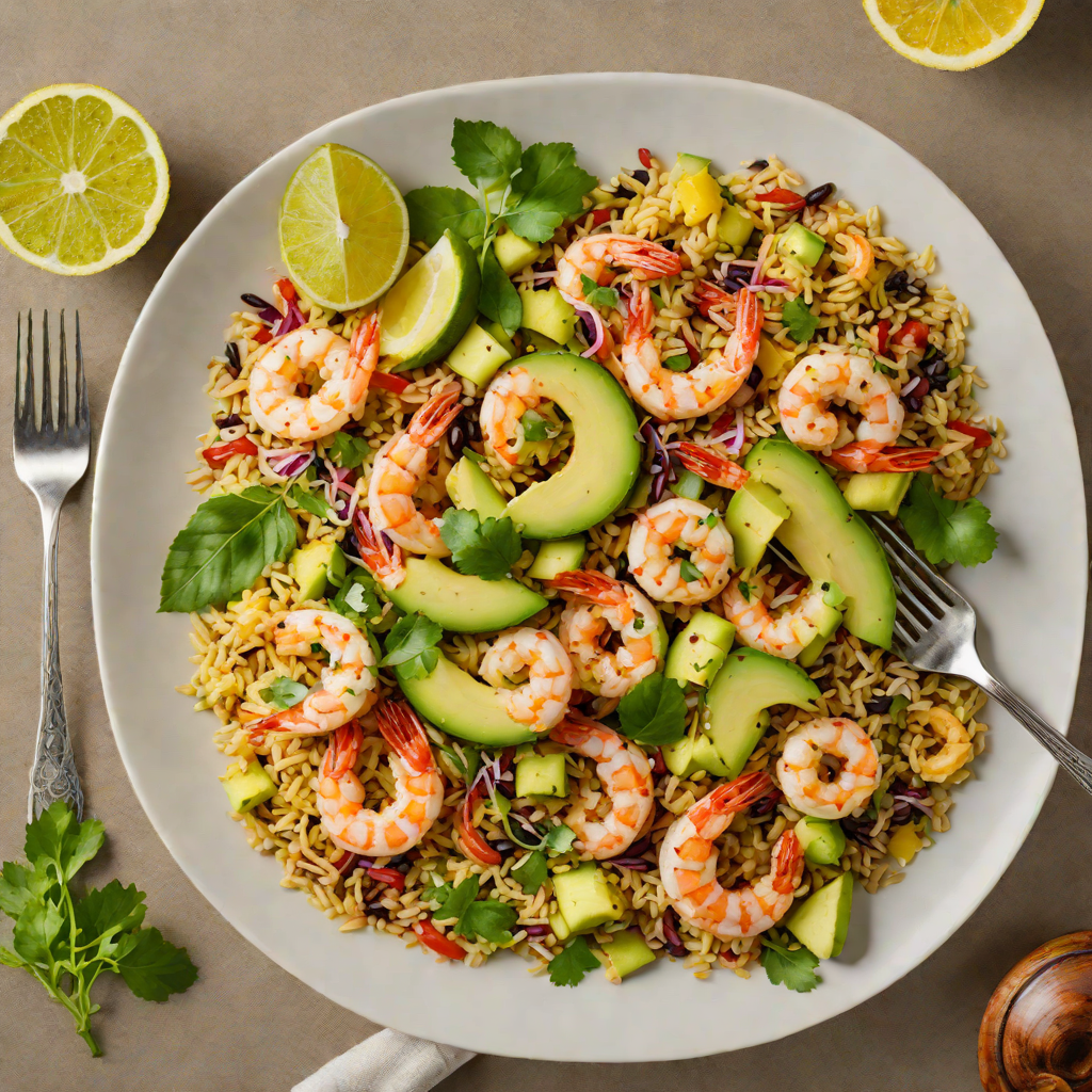 Lemon-Garlic Shrimp and Quinoa Bowl with Avocado