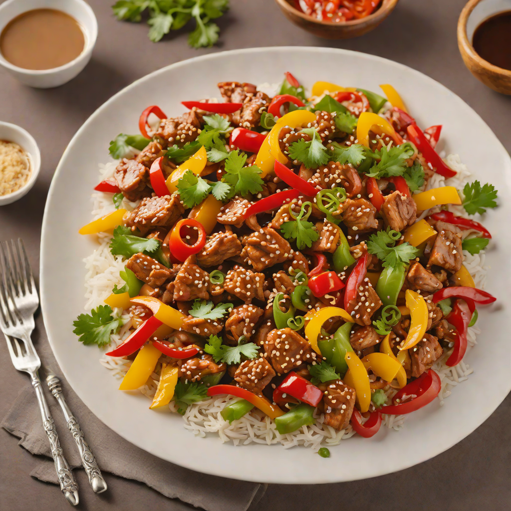 Korean-Style Spicy Pork Stir Fry with Bell Peppers