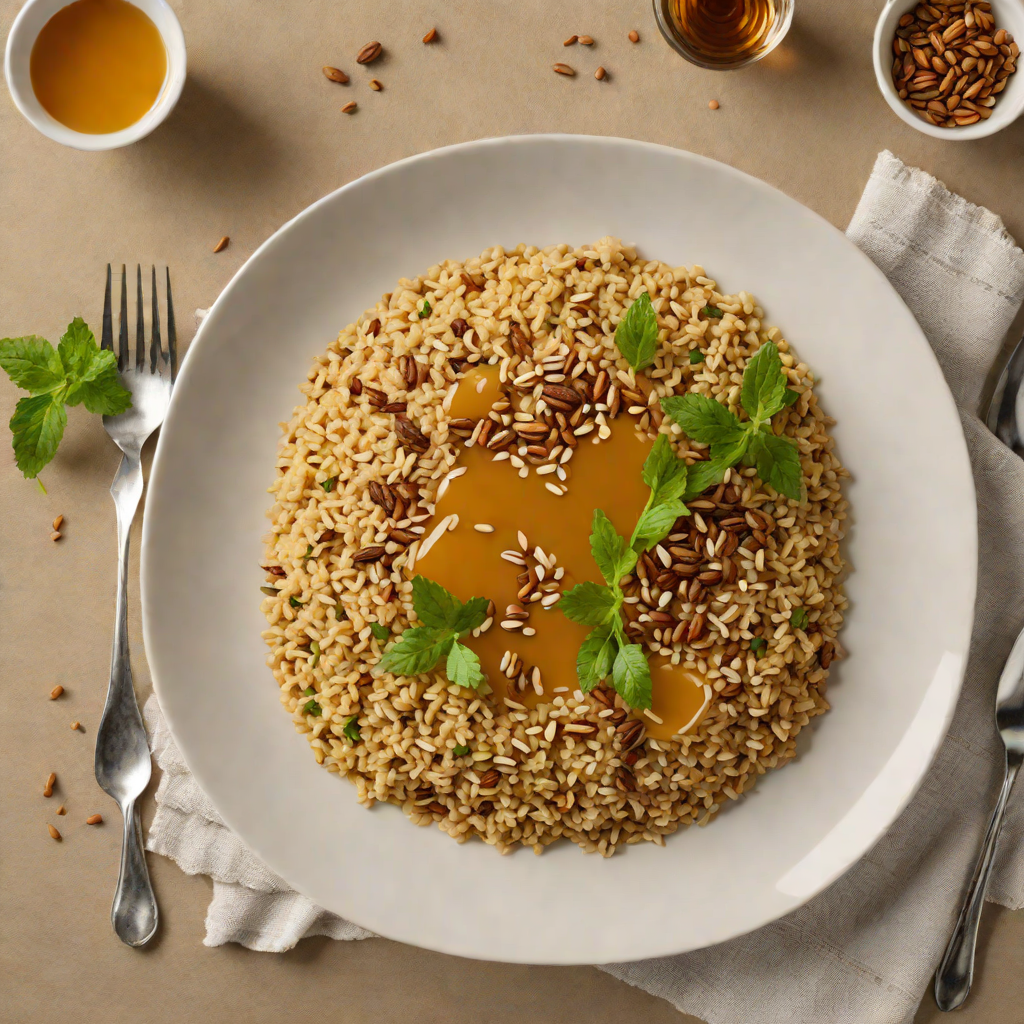 Steamed Teff and Millet Porridge with Honey and Cardamom