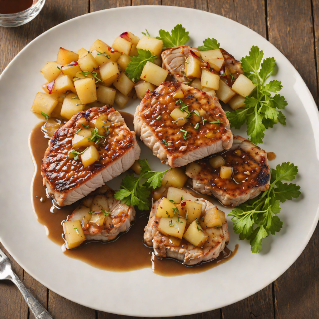 Pan-Seared Pork Chops with Apple-Onion Compote