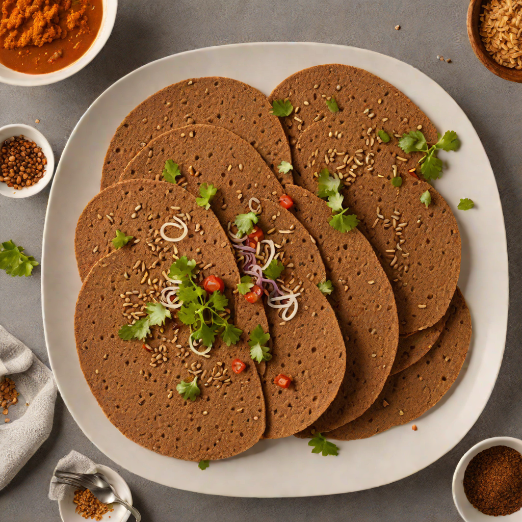 Spiced Injera-Inspired Teff Flatbread