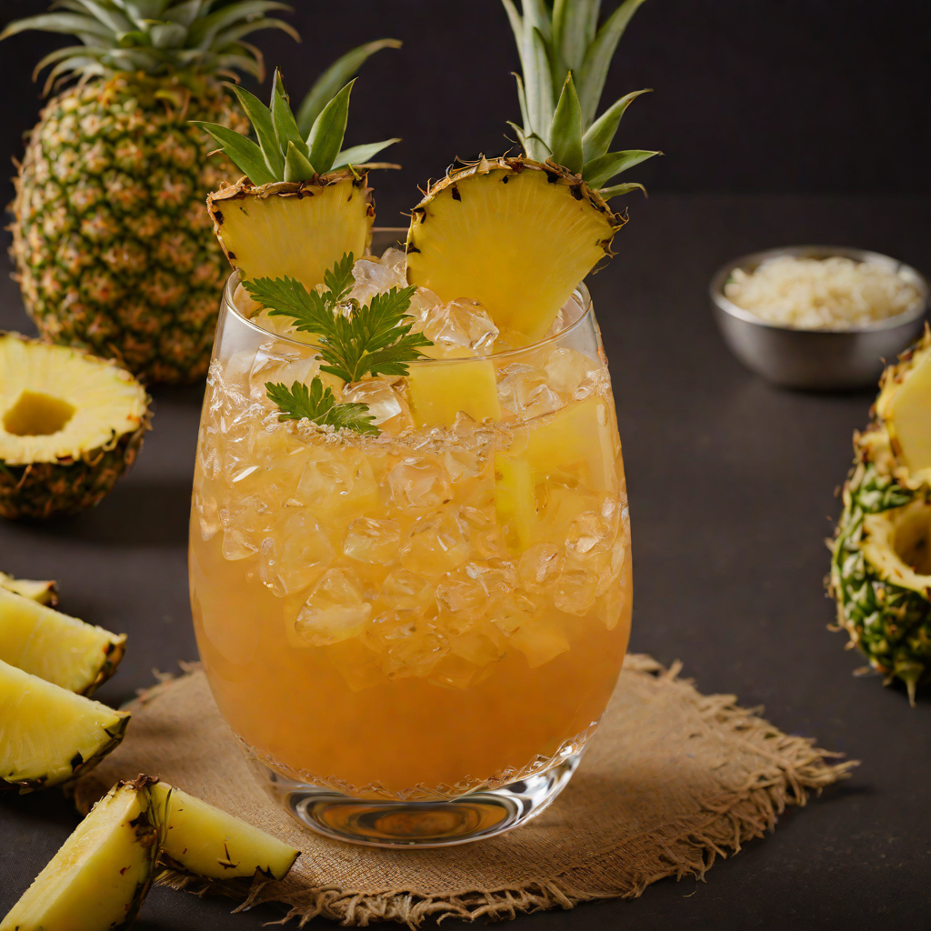 Tiki-Spiced Rum Punch with Pineapple