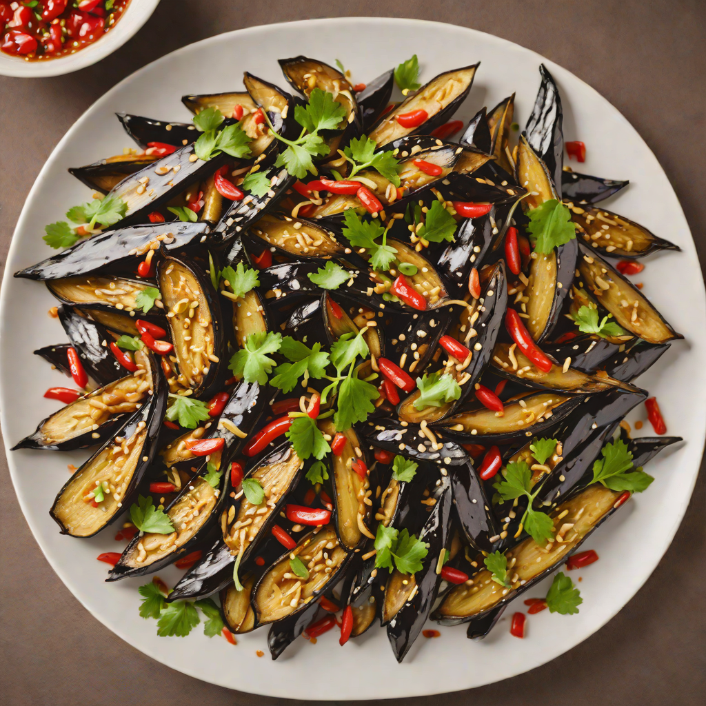 Stir-Fried Regional Chinese Eggplant with Garlic and Chili