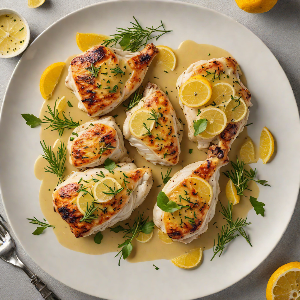 Pan-Seared Regional Herb Chicken with Citrus Butter Sauce