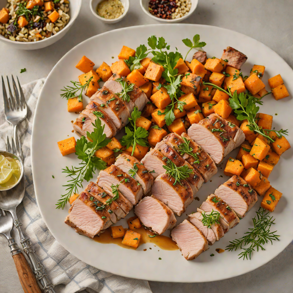 Sheet Pan Herb-Roasted Pork Tenderloin with Sweet Potato