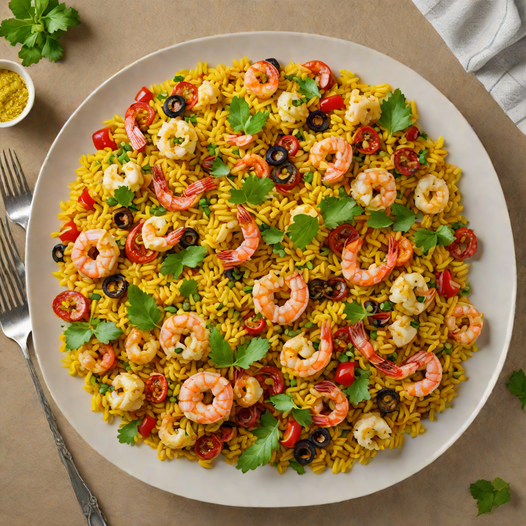 Cauliflower Rice Paella with Chorizo and Shrimp