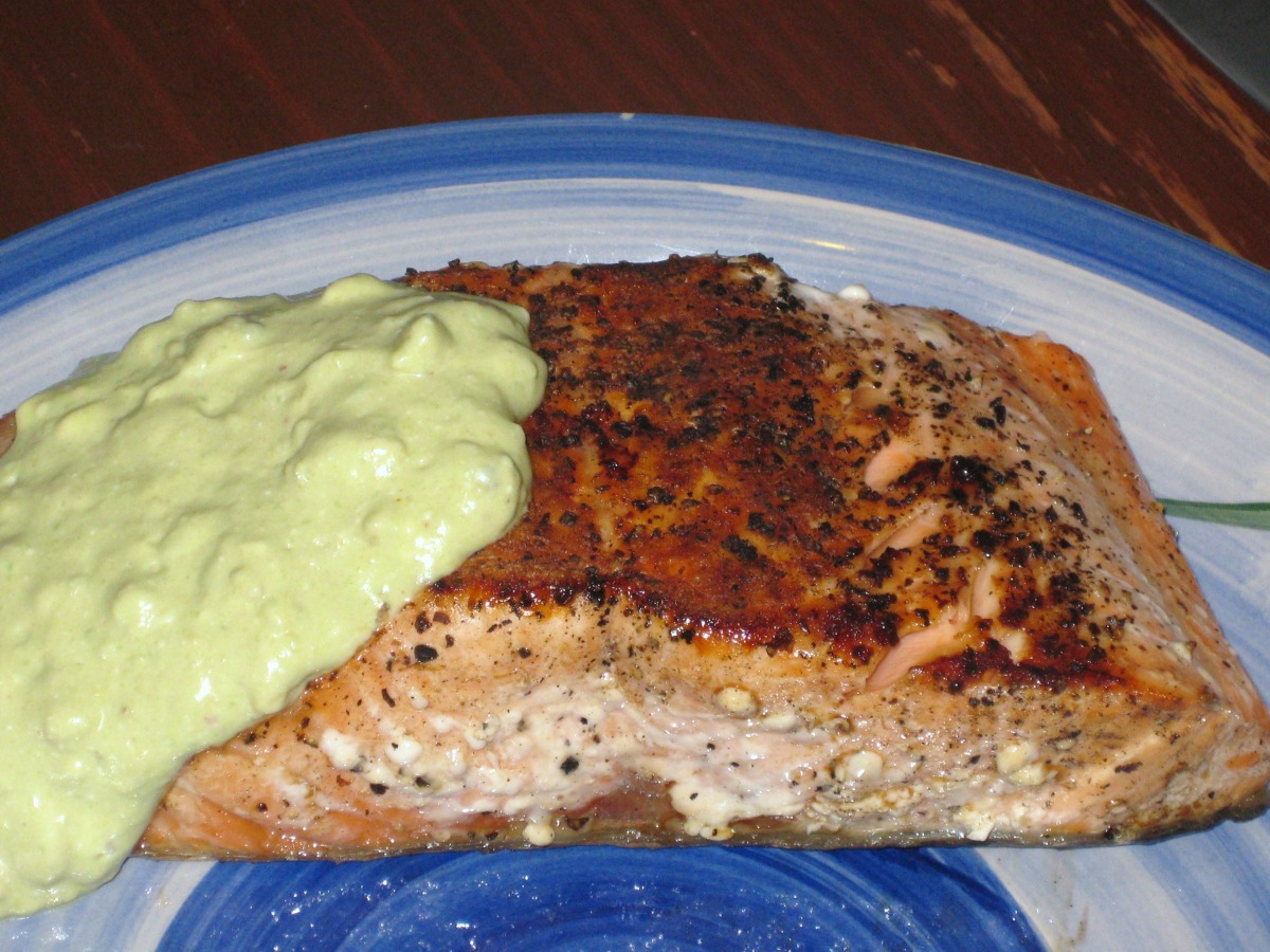 Sautéed Salmon with Avocado & Lime