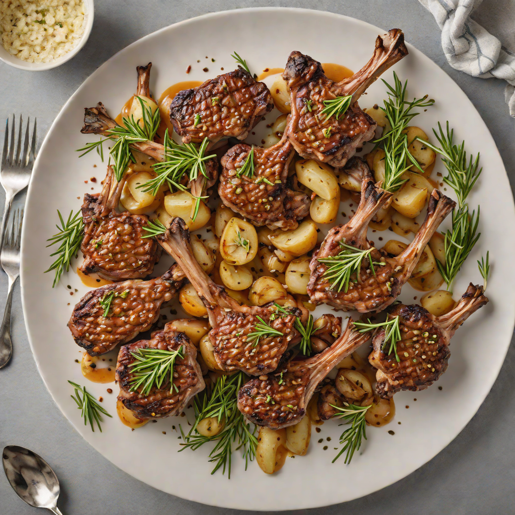 Skillet Sautéed Lamb Chops with Rosemary and Garlic