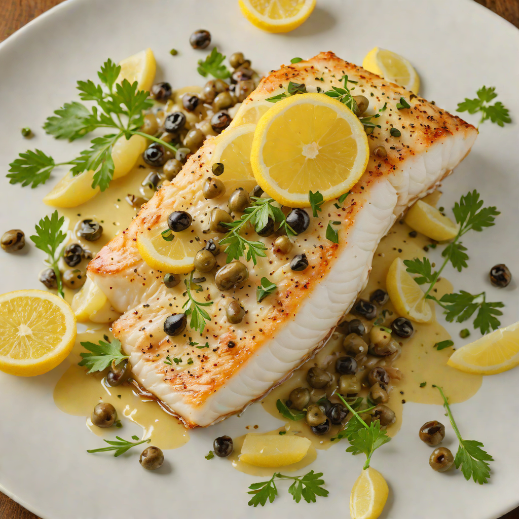 Pan-Fried Regional Cod with Lemon and Capers