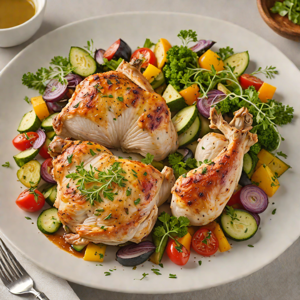 Herb-Roasted Chicken with Summer Vegetable Medley
