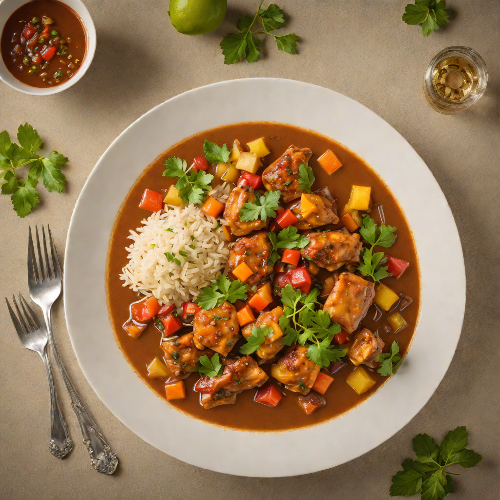 Rum-Infused Spiced Caribbean Chicken Stew