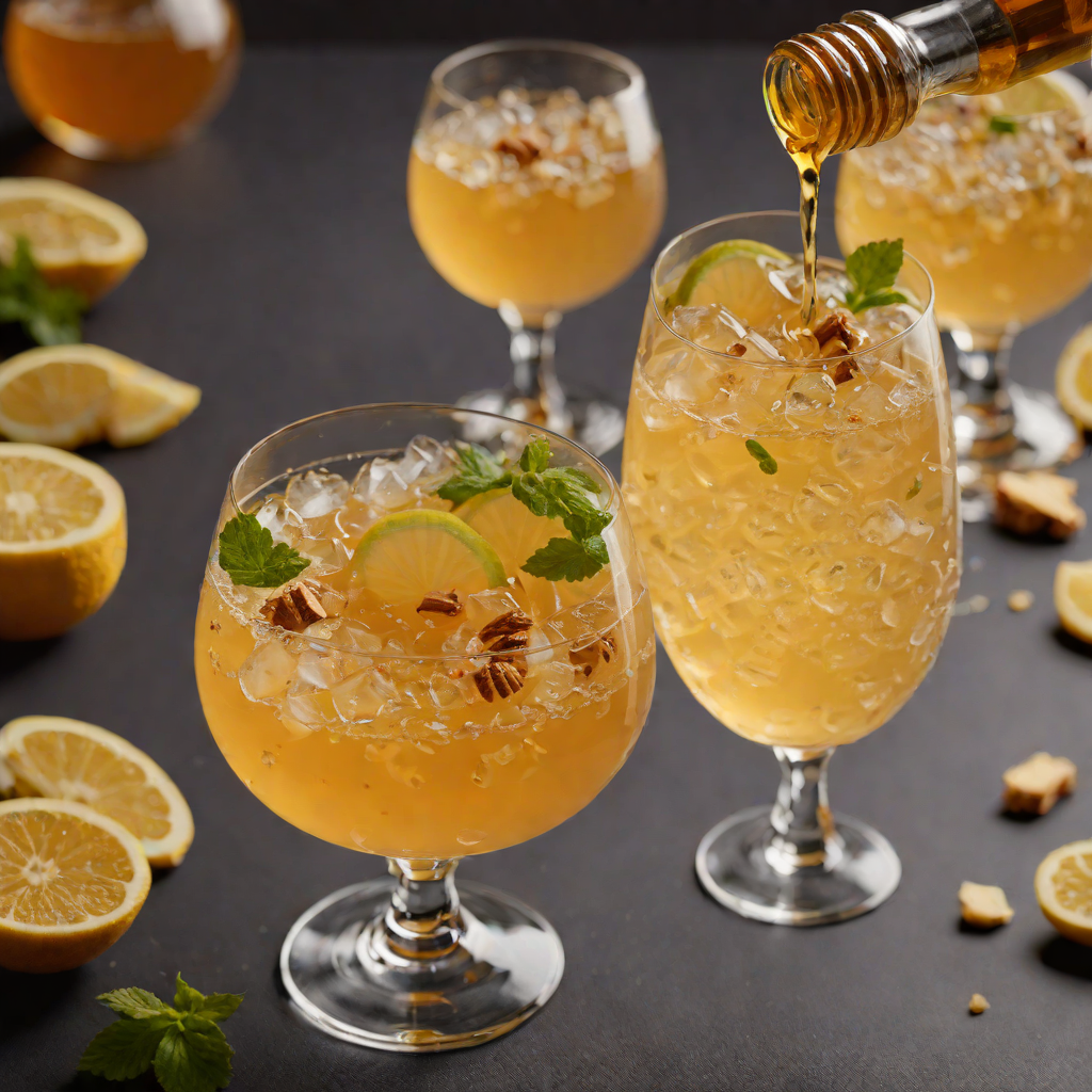 Honey-Ginger Sparkling Tea Punch