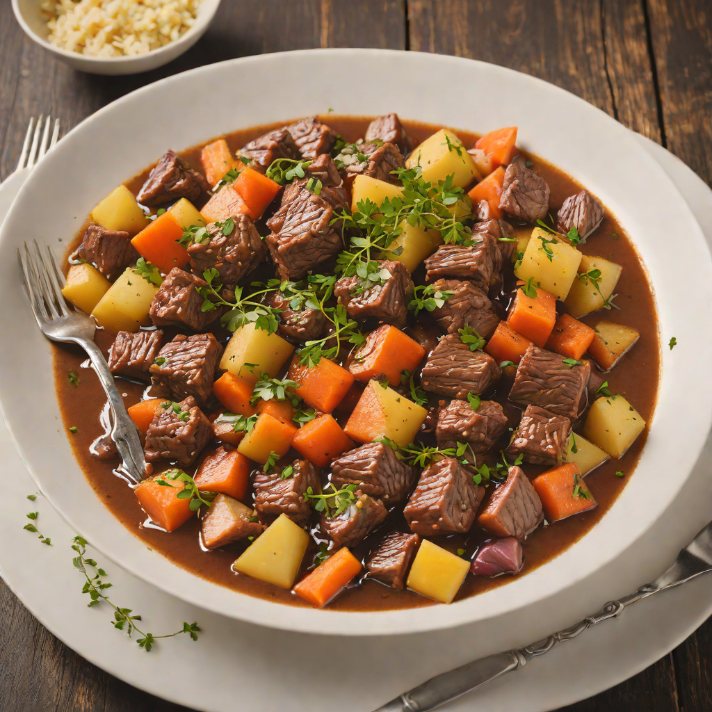 Slow-Cooked Northern Beef Stew with Root Vegetables