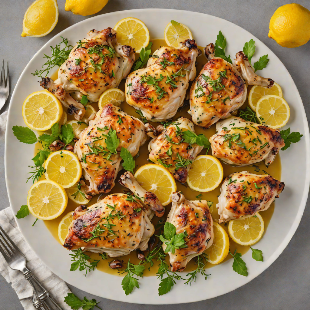 Low-Temperature Slow-Baked Lemon Herb Chicken Thighs