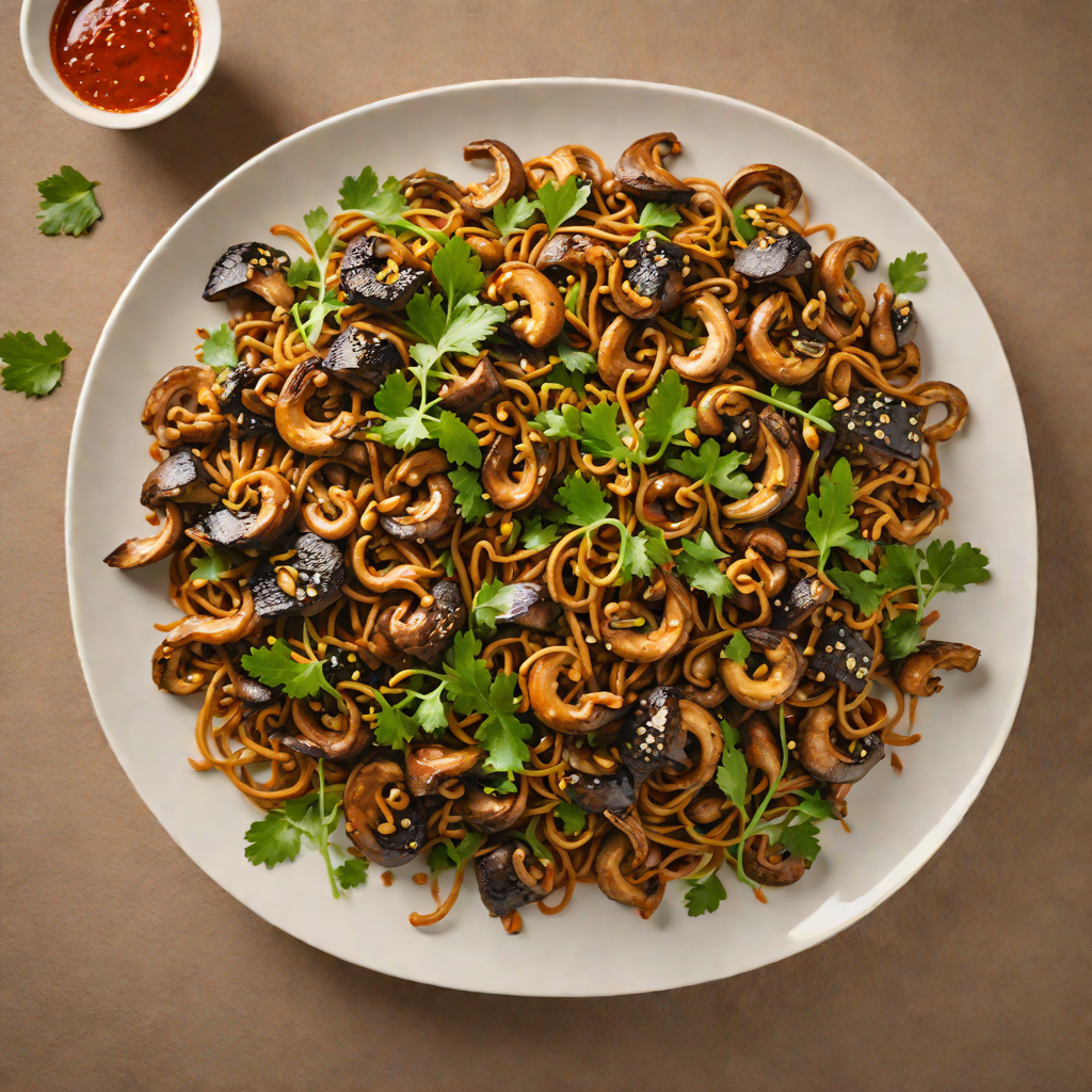 Stir-Fried Ingudai Tibs with Garlic and Berbere Mushrooms