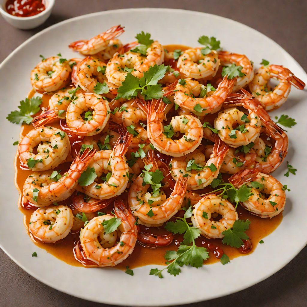 Baked Spanish-Style Popular Garlic Shrimp with Paprika