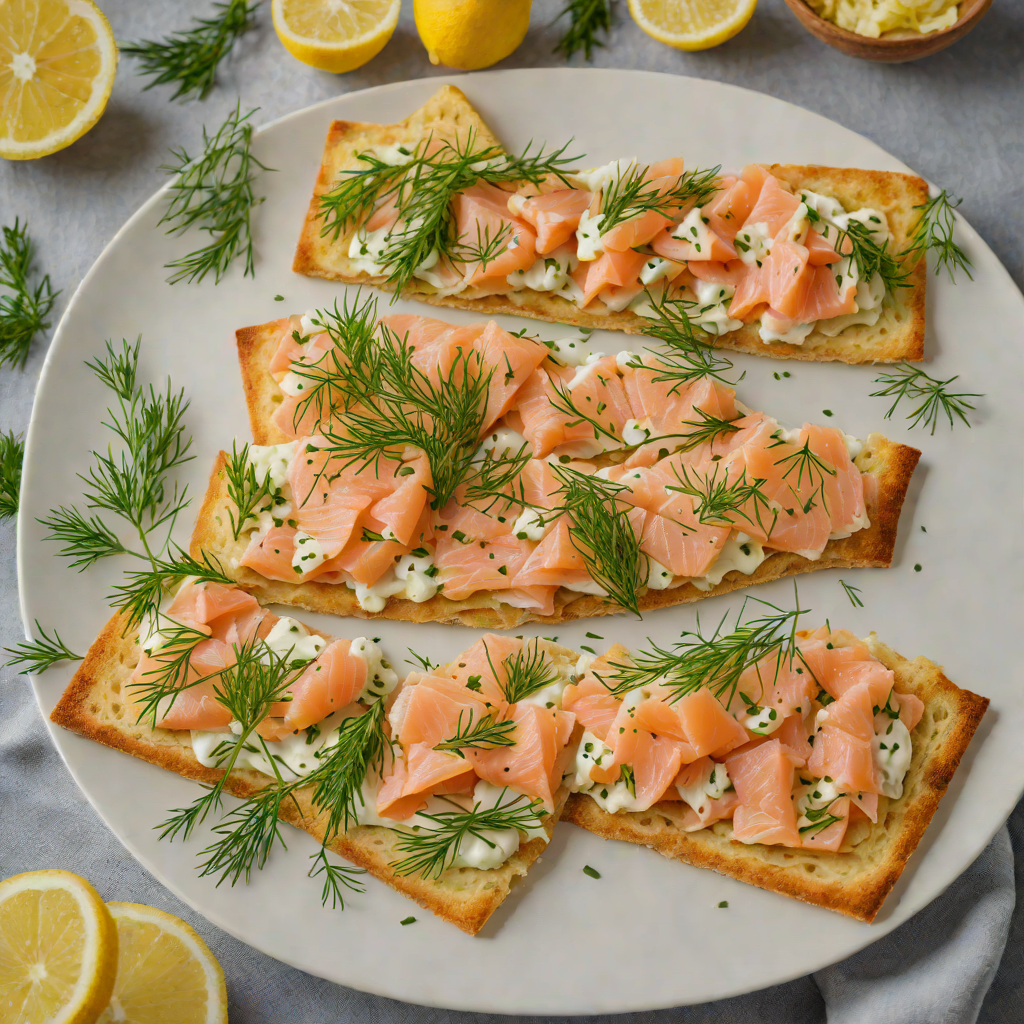 Frozen-Inspired Nordic Smoked Salmon and Dill Flatbread
