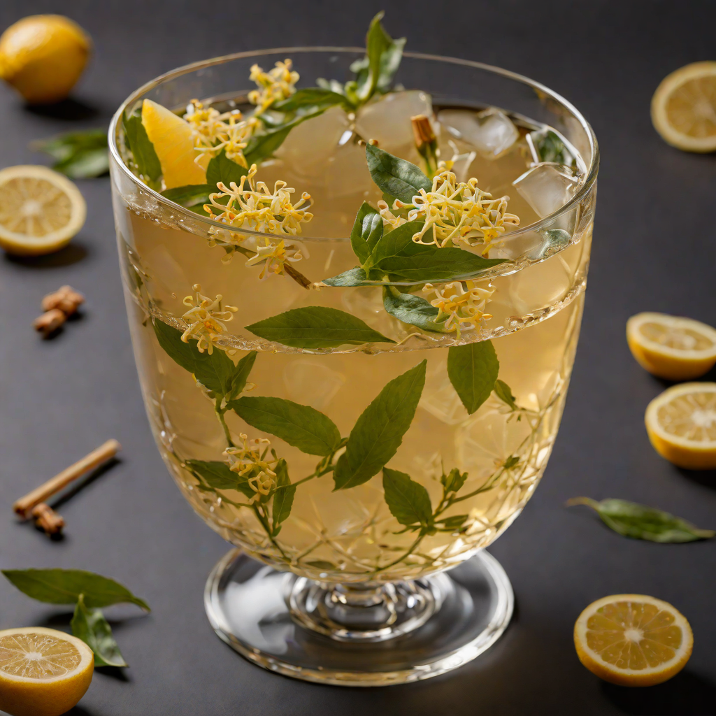 Osmanthus-Infused Jasmine Tea with Honey and Lemon