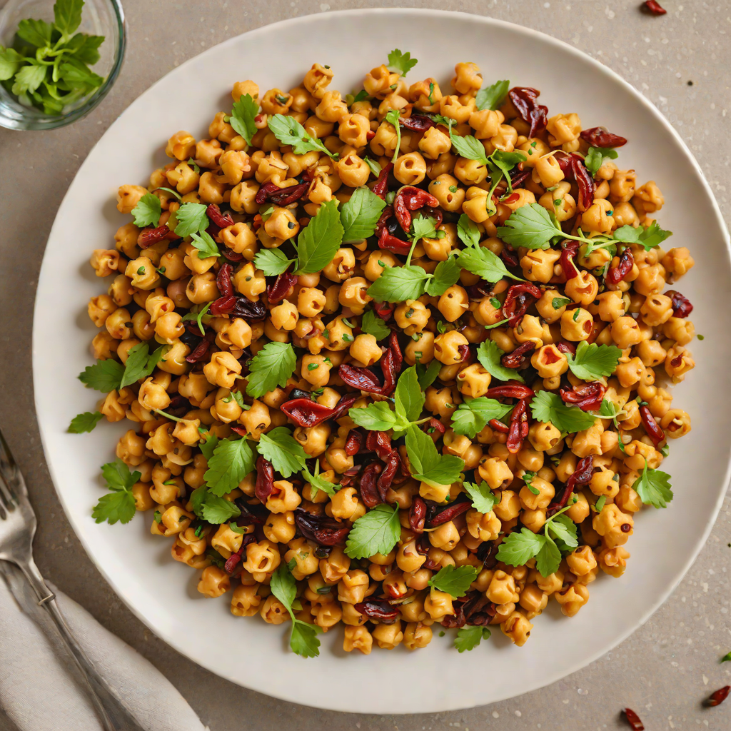 Sautéed Mediterranean Chickpeas with Sun-Dried Tomatoes