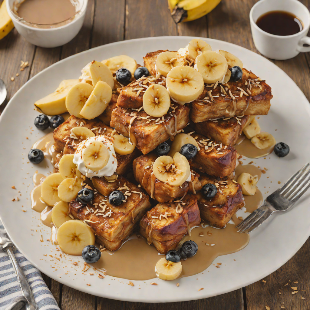Rum-Spiked Banana Foster French Toast Bake