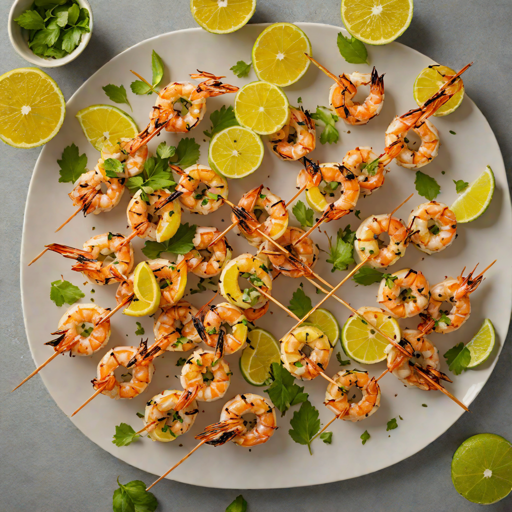 Grilled Citrus-Marinated Shrimp Skewers with Chili-Lime Glaze