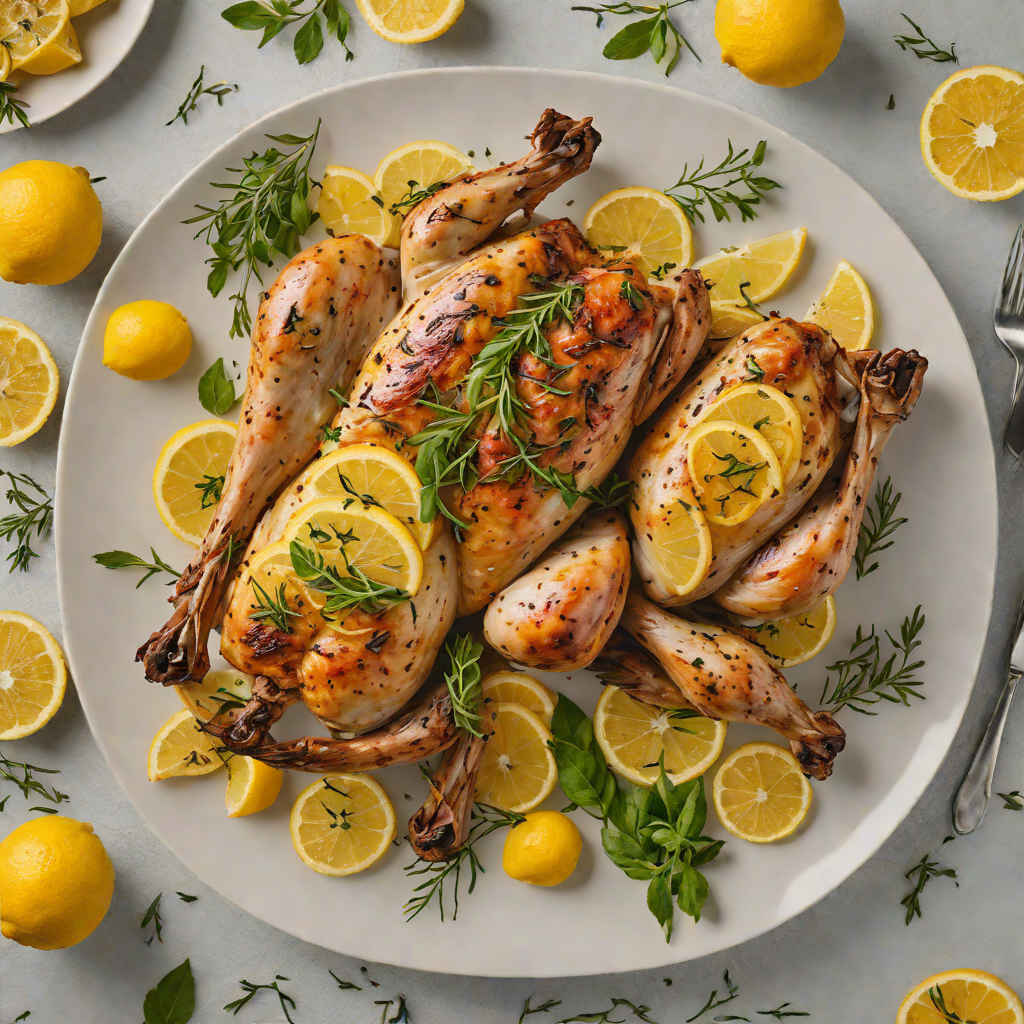 Slow-Roasted Mediterranean Herb Chicken with Preserved Lemon
