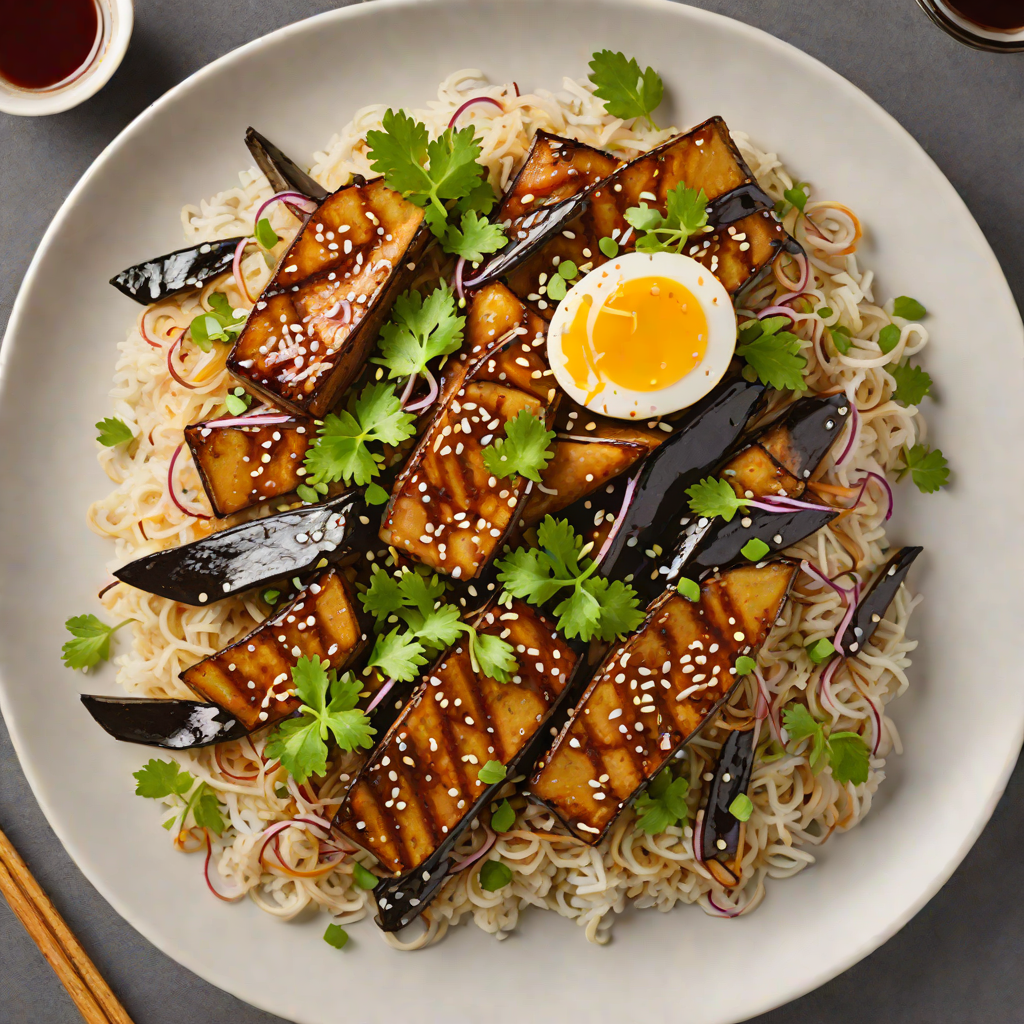 Hidden Vegetable Miso-Glazed Eggplant Donburi