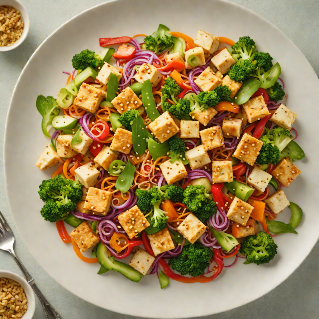 Wild Kratts-Inspired Vegetable Stir Fry with Tofu and Ginger