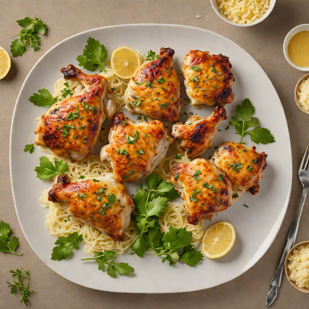 Oven-Roasted Chicken Thighs with Garlic Parmesan Butter