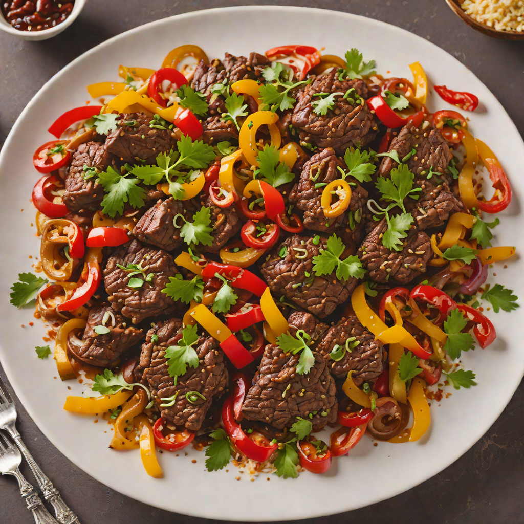 Berbere-Spiced Beef Tibs with Sautéed Onions and Peppers