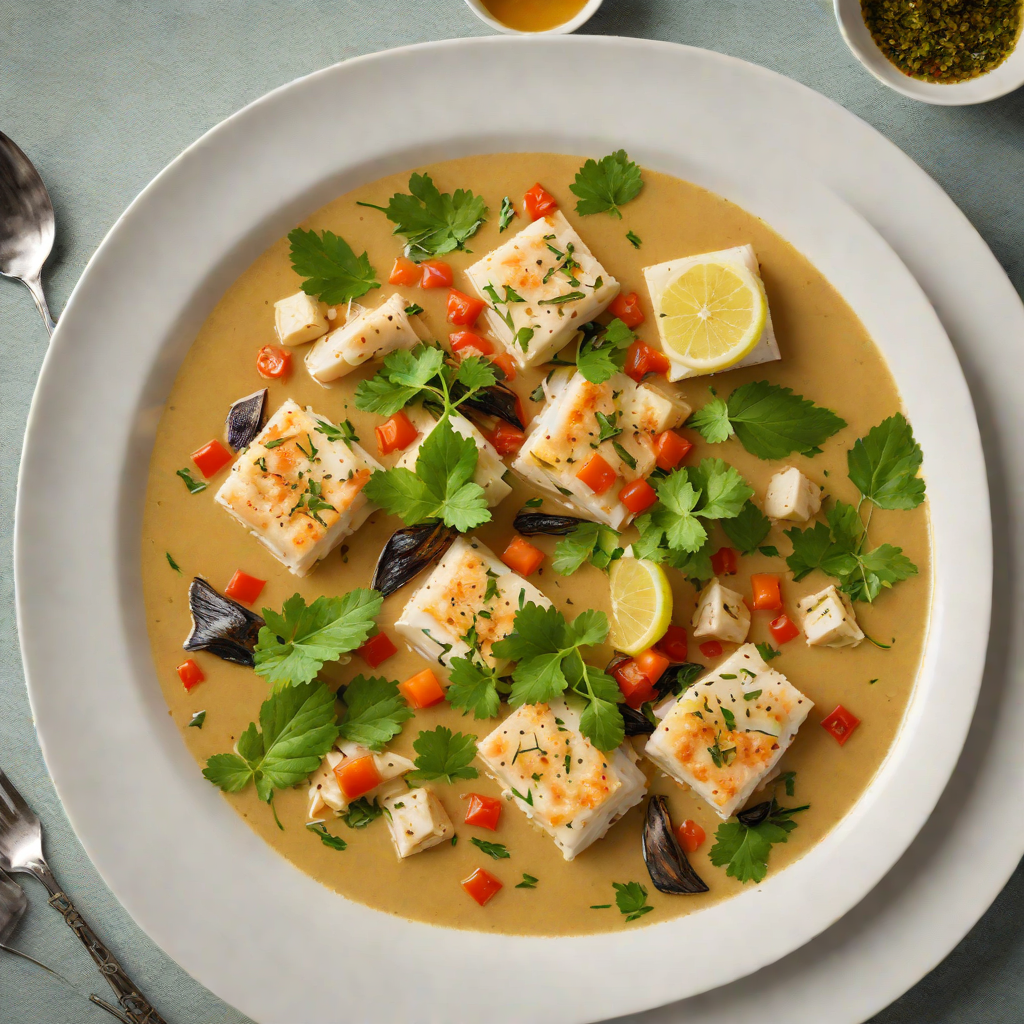 Slow-Cooked Coconut Fish Stew with Amazonian Herbs