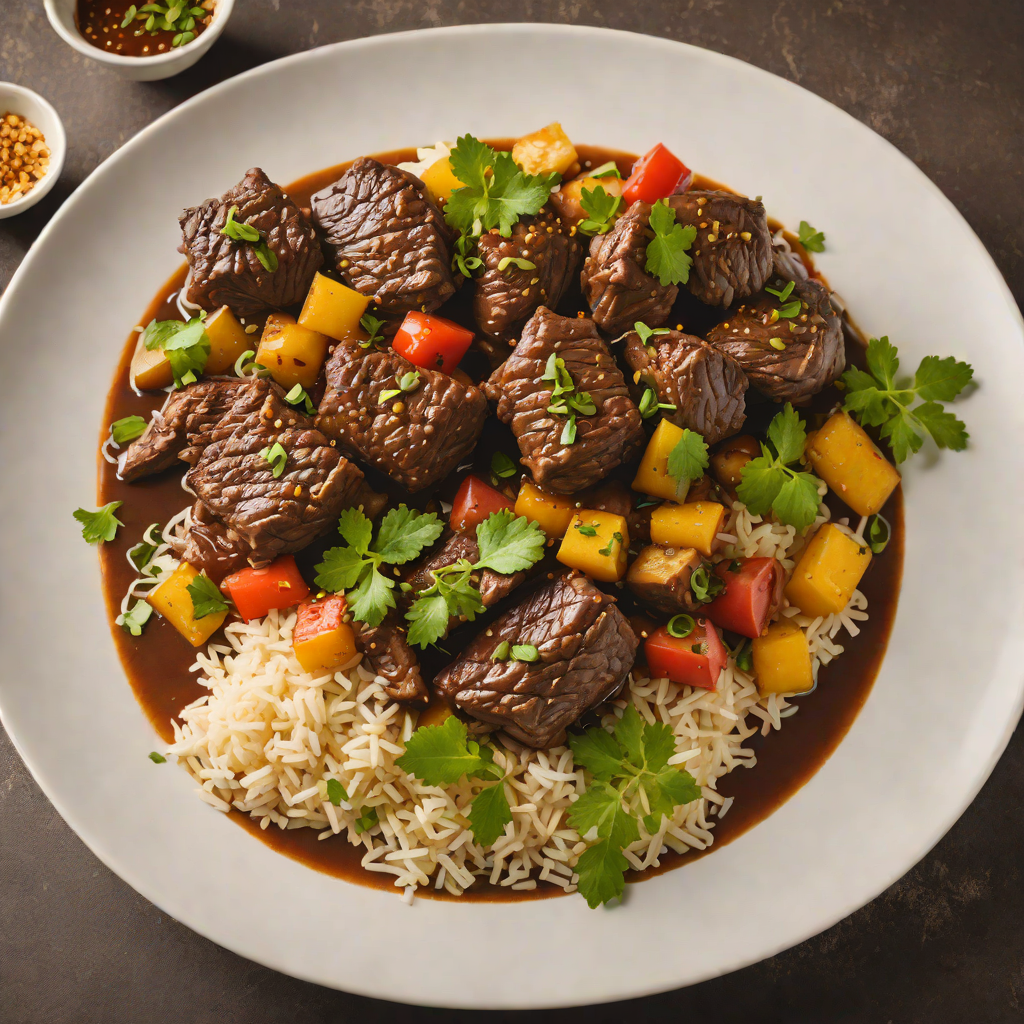 Dark Rum-Braised Caribbean Beef with Spices