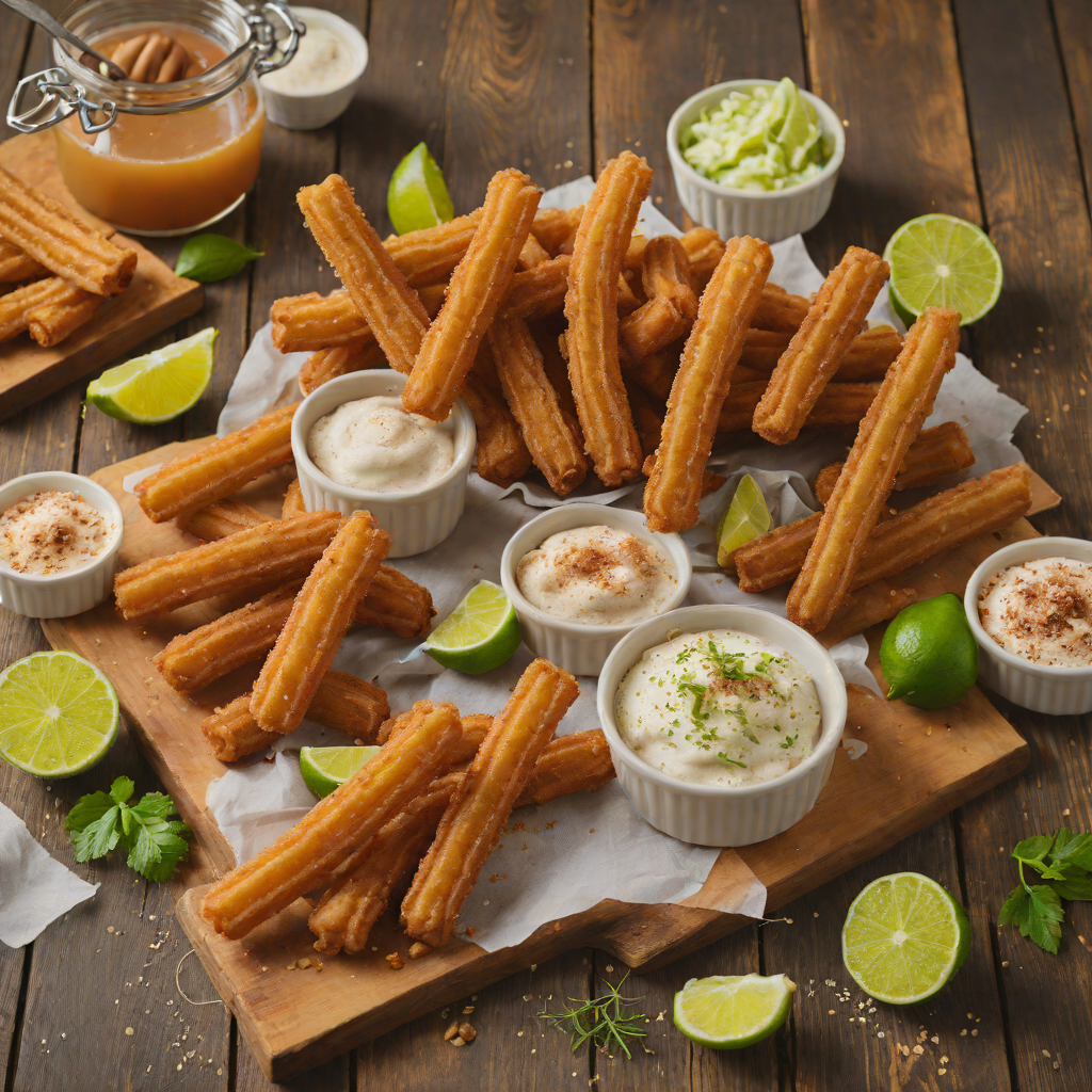 Honey-Lime Churros with Cinnamon Sugar