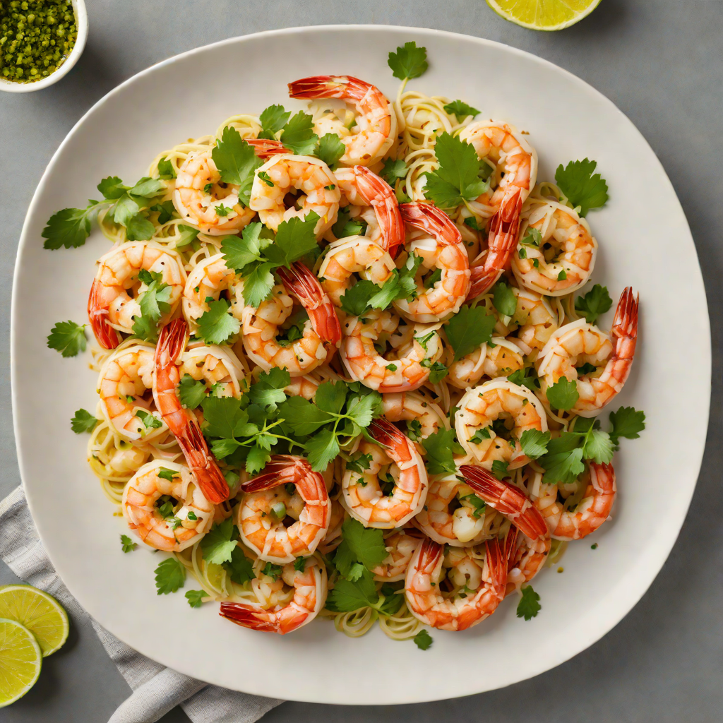 Sautéed Garlic Shrimp with Brazilian Lime and Cilantro