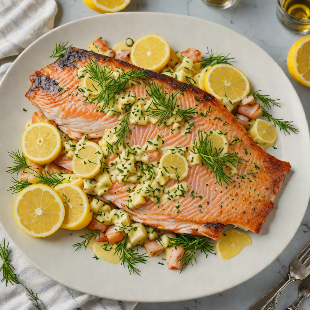 Pan-Seared Trout with Lemon-Dill Butter Sauce