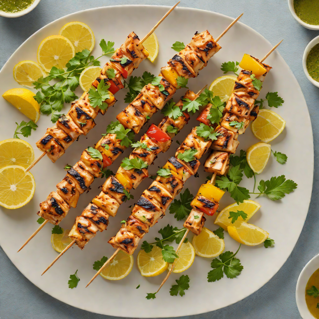 Grilled Citrus-Marinated Chicken Skewers with Cumin and Coriander