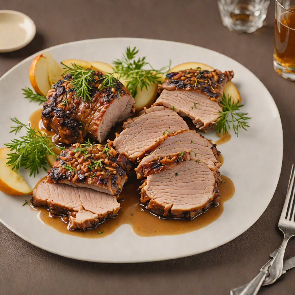 Slow-Roasted Pork Shoulder with Apple Cider and Fennel