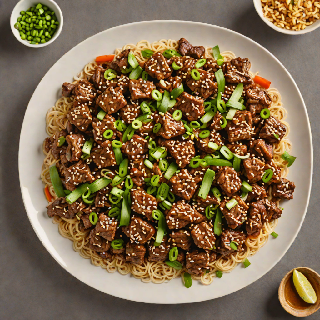 Spicy Stir-Fried Korean Beef with Garlic and Scallions