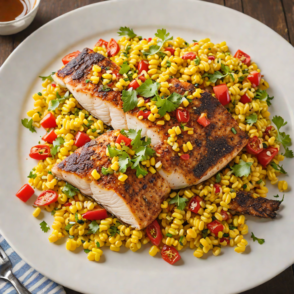 Pan-Seared Southern-Style Catfish with Spicy Corn Maque Choux