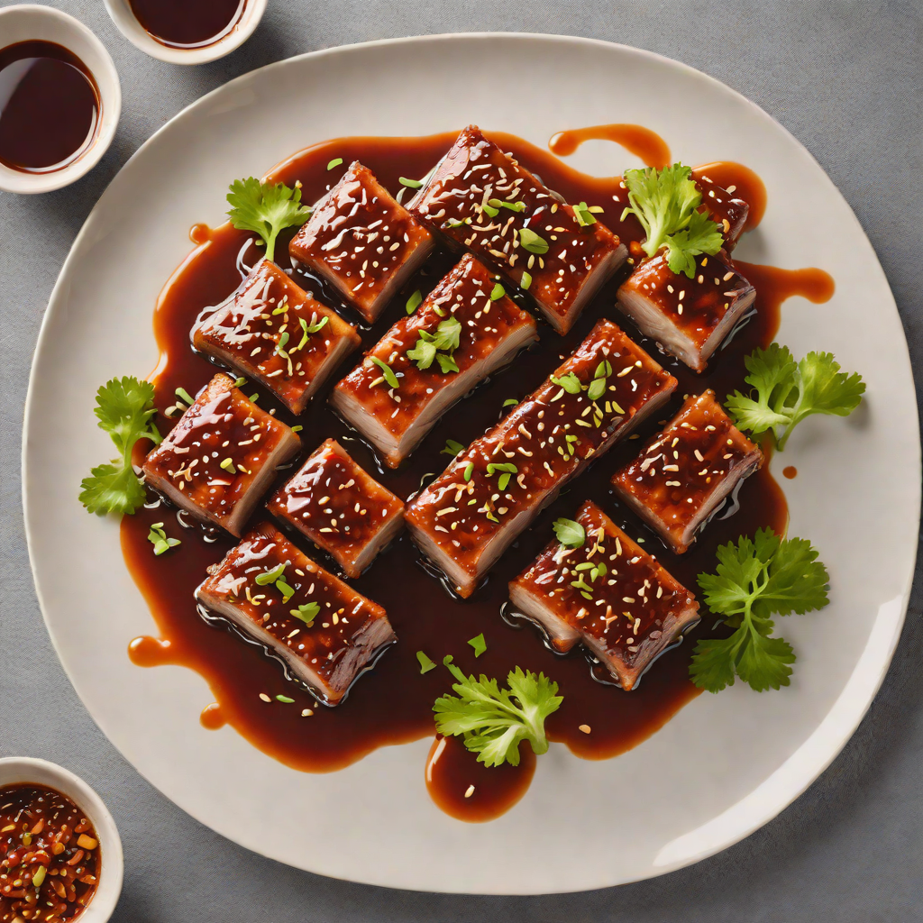 Spiced Korean-Style Braised Pork Belly with Gochujang Glaze