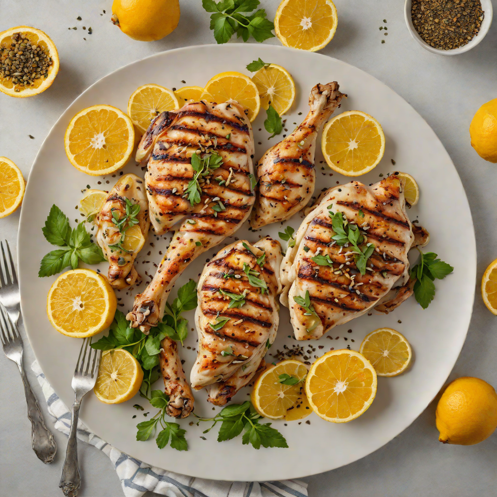 Grilled Citrus-Herb Chicken with Za’atar and Garlic