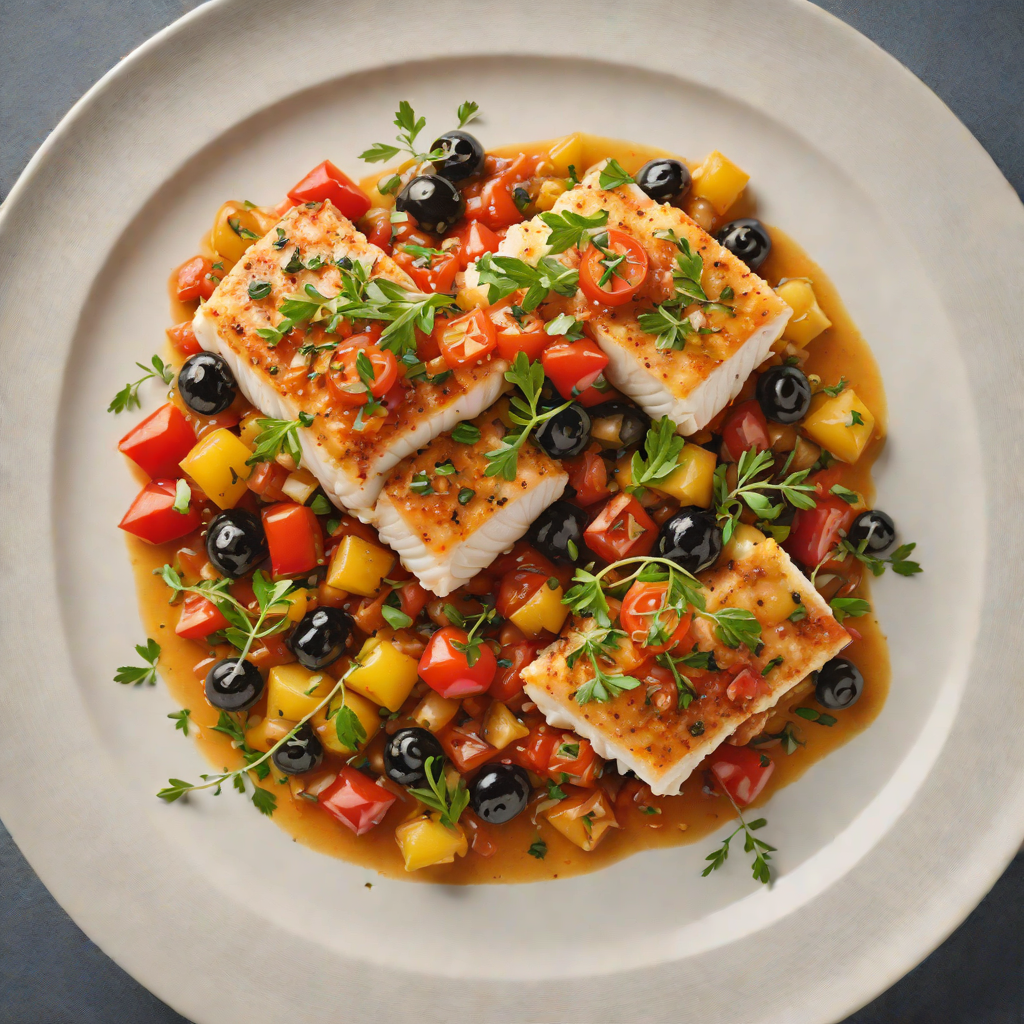 Spiced Portuguese-Style Cod with Tomato and Olive Ragout