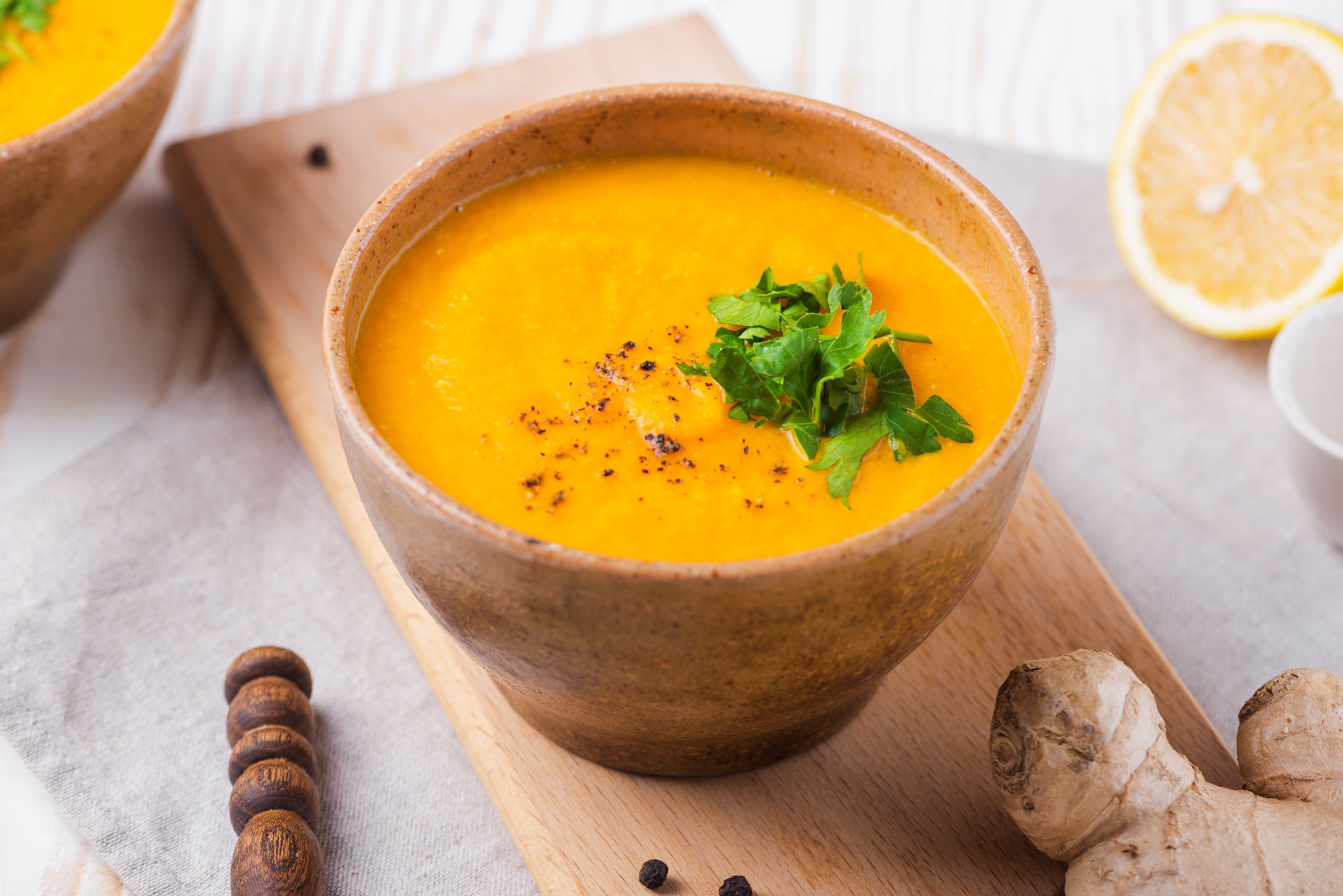 Luminescent Citrus Soup with Ginger