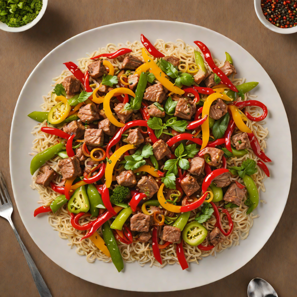 Spiced Pork Stir-Fry with Brazilian Peppers