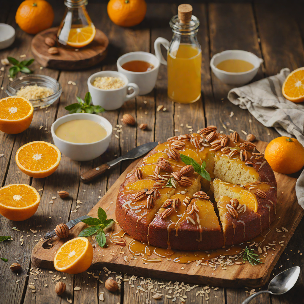 Orange-Almond Olive Oil Cake with Honey Drizzle