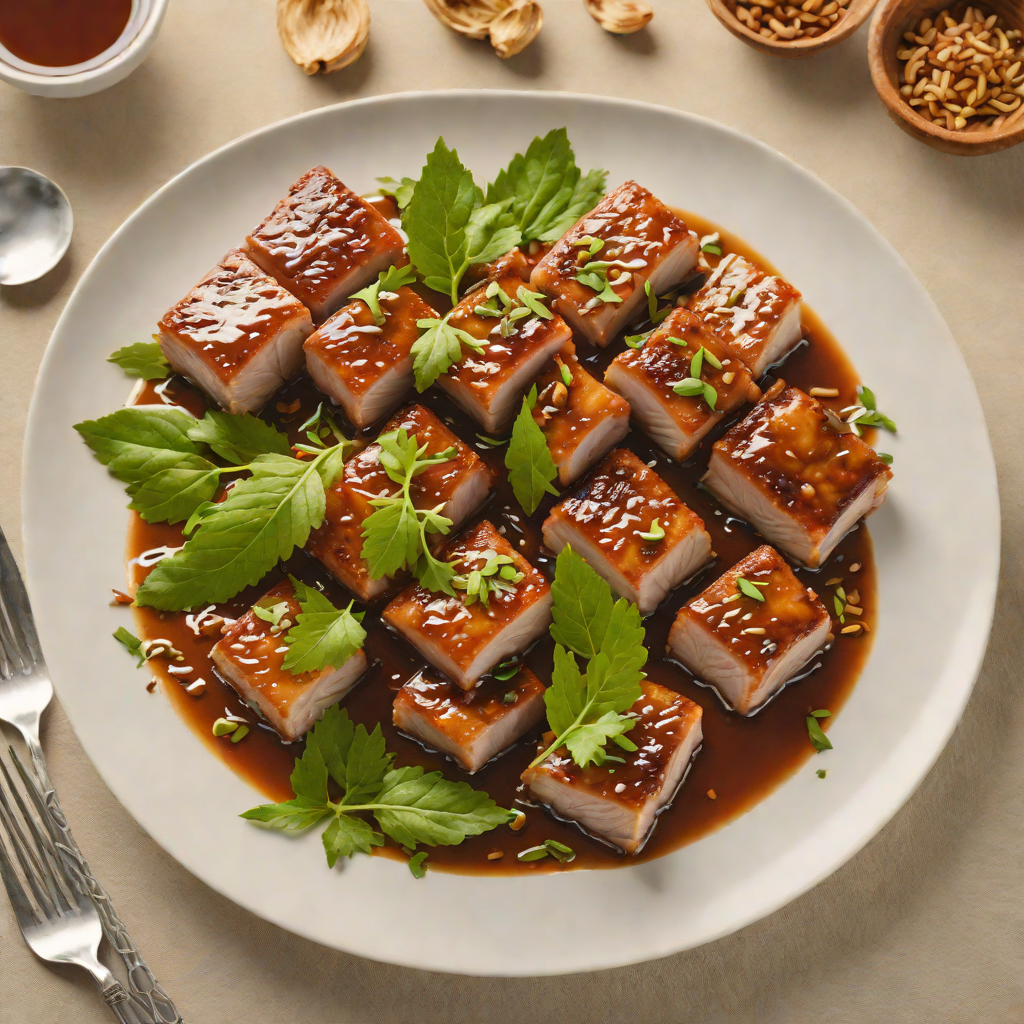 Vinegar-Simmered Pork Belly Adobo with Garlic and Bay Leaves