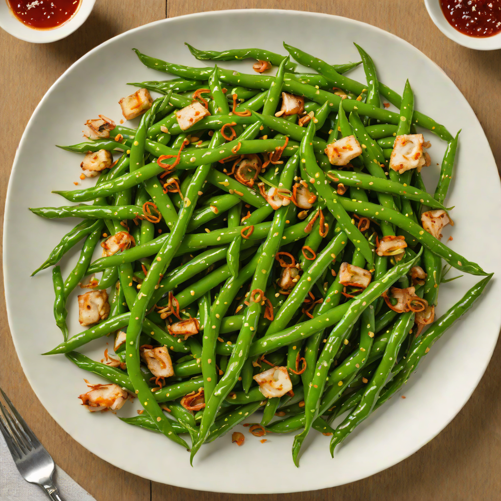 Sautéed Green Beans with Garlic and Filipino Fish Sauce