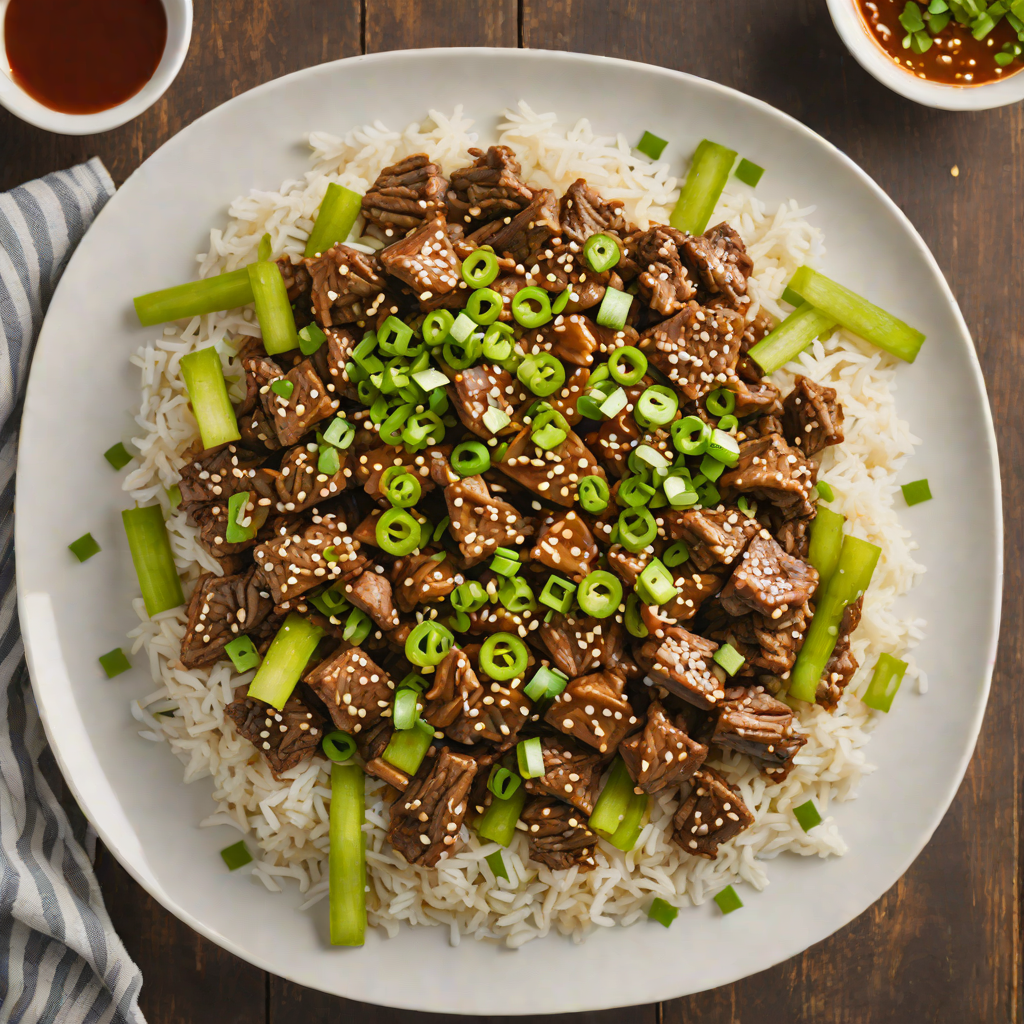 Slow Cooker Korean-Style Beef Bulgogi with Scallions