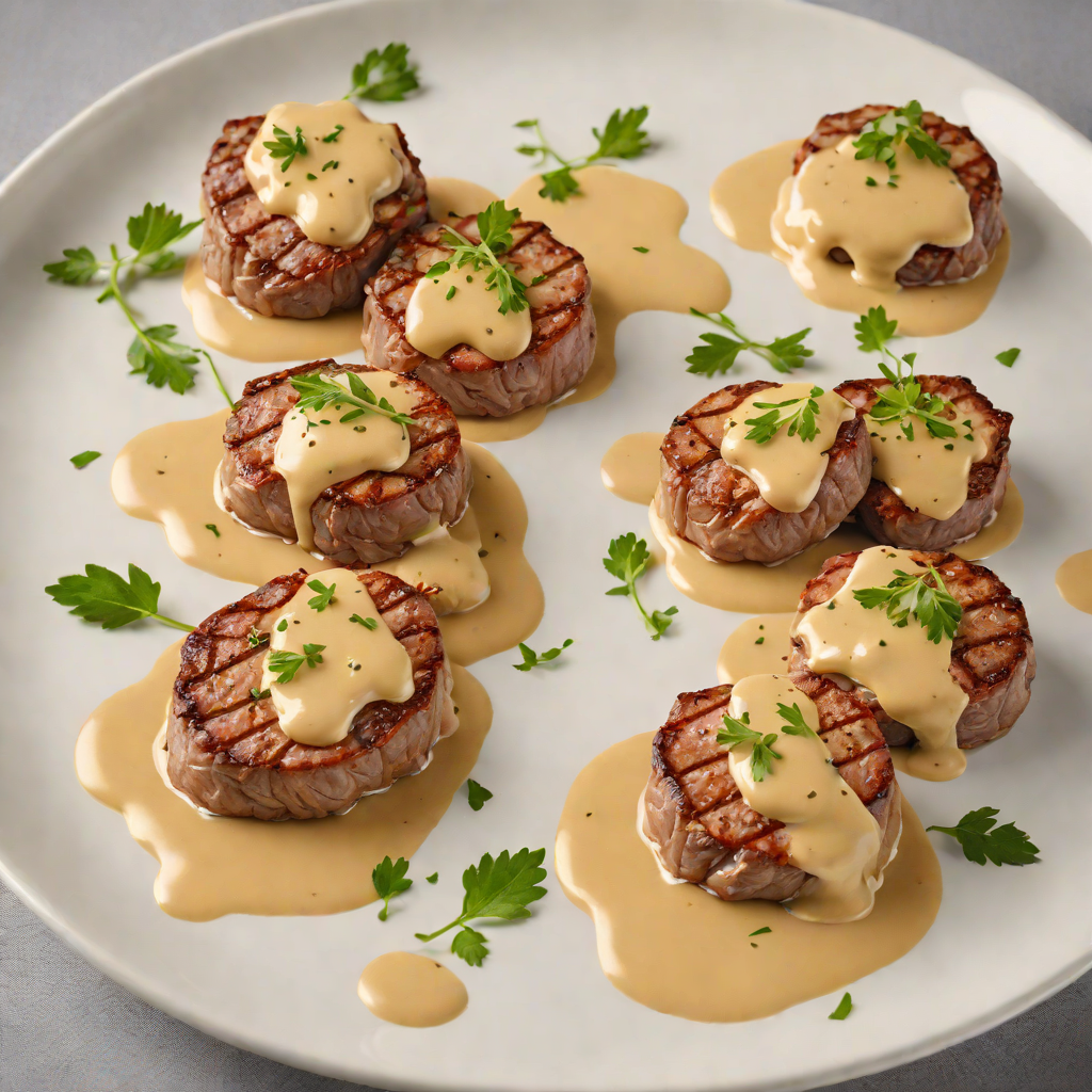 Pan-Seared Regional Beef Medallions with Mustard Cream Sauce