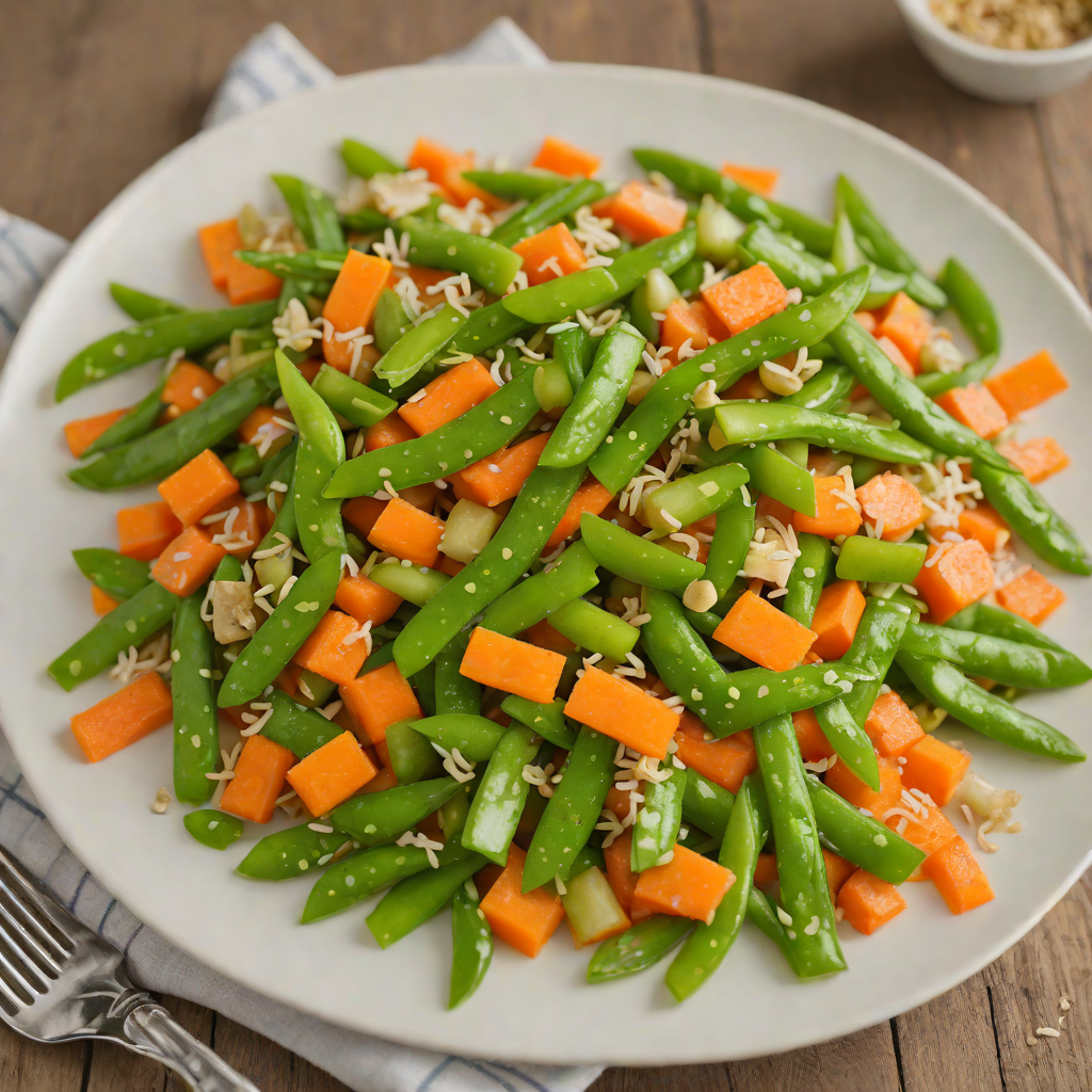 Frozen-Inspired Snow Pea and Carrot Stir Fry